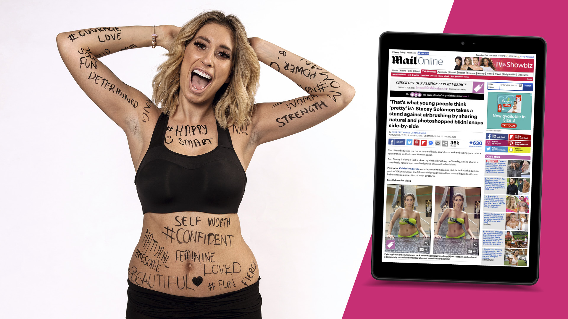 Celebrity Secrets’ Stacey Solomon interview garners major press coverage