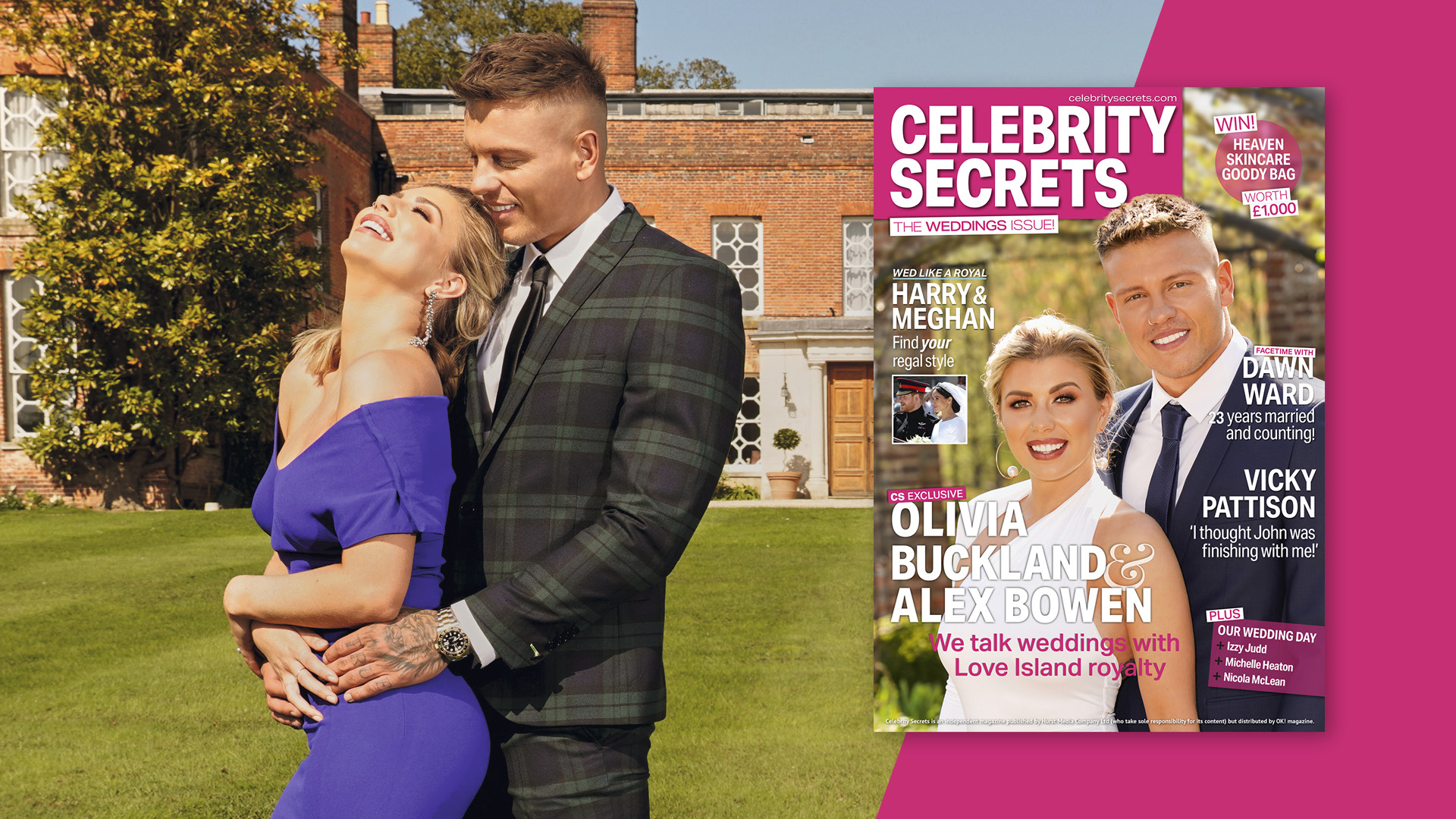 Exclusive interview with Love Island’s Alex Bowen and Olivia Buckland inside Celebrity Secrets Weddings issue – OUT NOW!