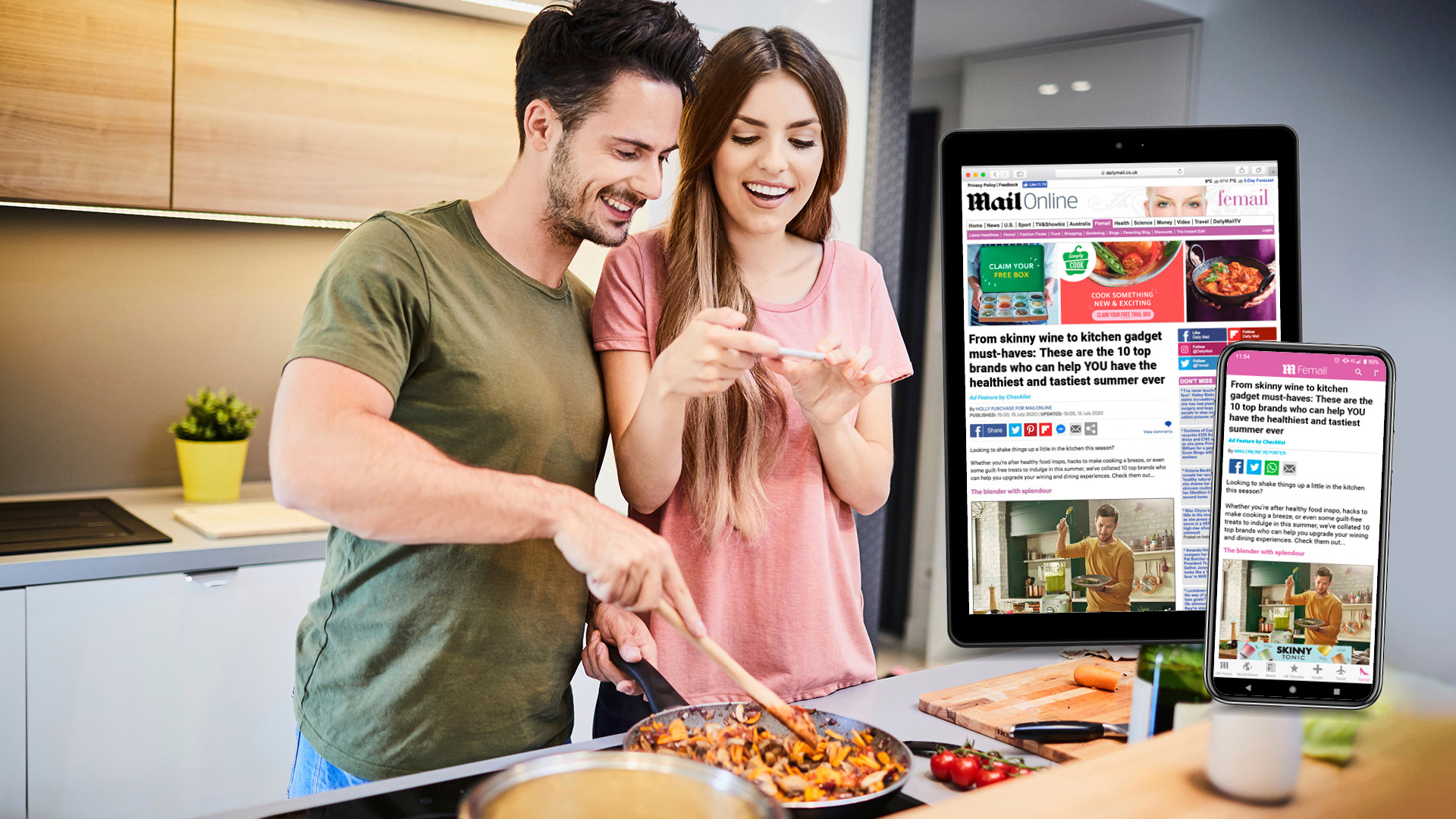 Latest MailOnline article inspires healthy summer dining