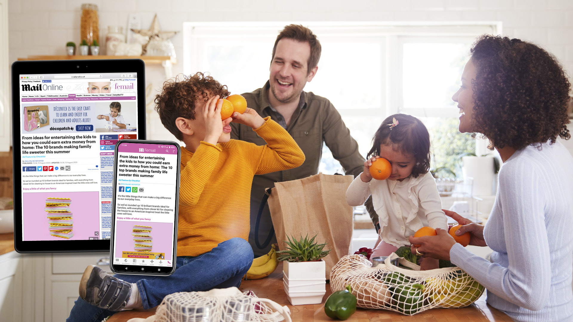 Family Inspired Products in MailOnline Feature