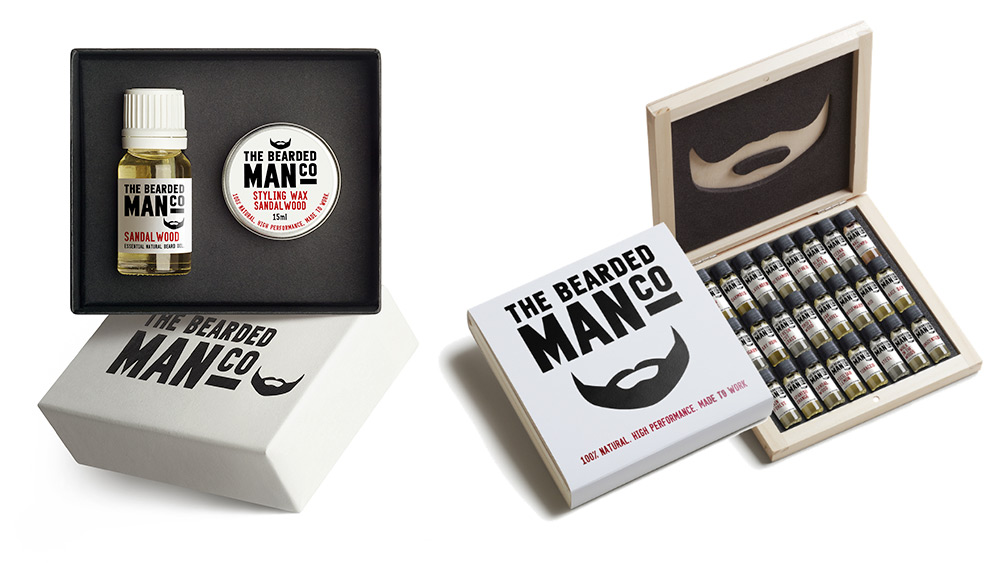 beard care grooming wooden gift box